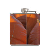 Große Orange Kürbis Flachmann (Rückseite)