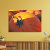 Große Orange Kürbis Leinwanddruck (Insitu (Wohnzimmer))