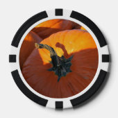 Große Orange Kürbis Pokerchips (Vorderseite)