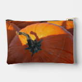 Große Orange Kürbis Zubehörtasche (Rückseite)