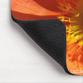 Große orange Mohnblume Mousepad (Ecke)