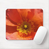 Große orange Mohnblume Mousepad (Mit Mouse)