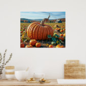 Große Orange Poster (Küche)
