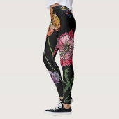 Große Orangefarbene Mohnblume Leggings (Links)