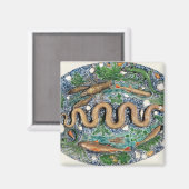 Große, ovale Schale mit Relief Magnet (Vorderseite/Rückseite)