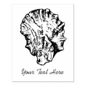 Große Oyster Napkin-Briefmarke Gummistempel (Prägung)