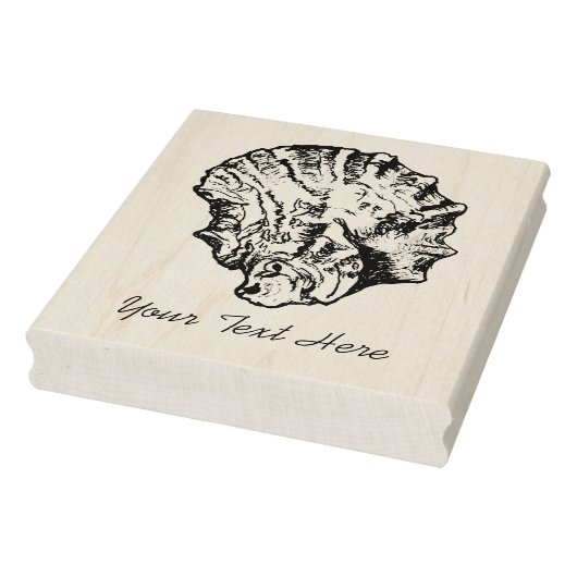 Große Oyster Napkin-Briefmarke Gummistempel (Stempel)