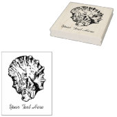 Große Oyster Napkin-Briefmarke Gummistempel (Stempel)