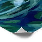 Große Ozeane bei Sonnenuntergang | Poster (Ecke)