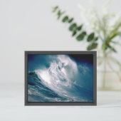 Große Ozeanschurkenmalerei Postkarte (Stehend Vorderseite)