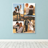 Große Paare Collage Foto Leinwand (Insitu (Holzboden))