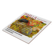 Große Paella-Keramik-Fliese! Fliese (Seite)