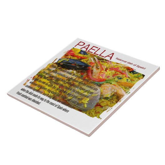 Große Paella-Keramik-Fliese! Fliese (Seite)