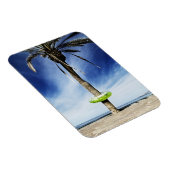 Große Palme am Sandstrand mit aufblasbarem Wasser Magnet (Rechte Seite)