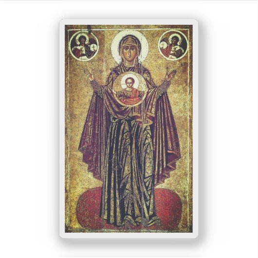 Große Panagia aus Jaroslawl Aufkleber (Vorderseite)