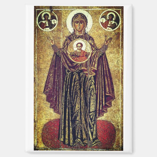 Große Panagia aus Jaroslawl Magnet (Vorderseite)