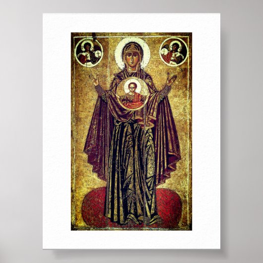 Große Panagia aus Jaroslawl Poster (Vorne)