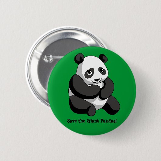 Große Pandas Button (Vorne & Hinten)