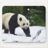 Große Pandas Smithsonian | im Schnee Mousepad (Vorne)