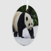 Große Pandas Smithsonian | im Schnee Ornament (Vorderseite)