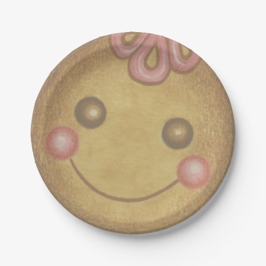 Große Papierplatten mit Lebkuchen-Motiv Pappteller (Vorderseite)