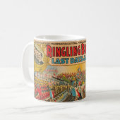 Große Parade mit Männern in Uniform auf Pferd Kaffeetasse (Vorderseite Links)