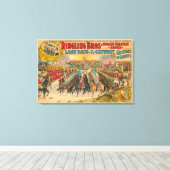 Große Parade mit Männern in Uniform auf Pferd Leinwanddruck (Insitu (Holzboden))