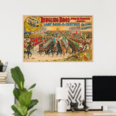 Große Parade mit Männern in Uniform auf Pferd Poster (Heimbüro)
