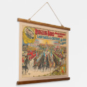 Große Parade mit Männern in Uniform auf Pferd Wandteppich Mit Holzrahmen (Gewinkelt)