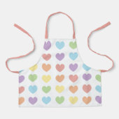 Große Pastelle Hearts Schürze (Vorderseite)