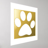 Große paw Print Muster Schlafzimmer Geschenk Dekor Foliendrucke (Ablage )