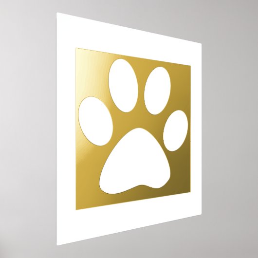 Große paw Print Muster Schlafzimmer Geschenk Dekor Foliendrucke (Ablage )