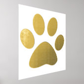 Große paw Print Muster Schlafzimmer Living Geschen Foliendrucke (Ablage )