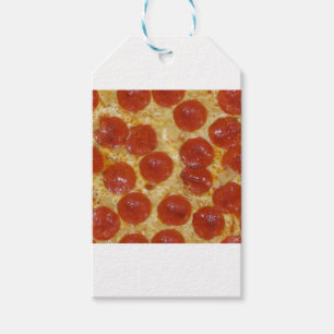 große Pepperoni-Pizza Geschenkanhänger
