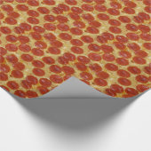 große Pepperoni-Pizza Geschenkpapier (Ecke)