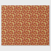 große Pepperoni-Pizza Geschenkpapier (Flach)