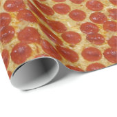 große Pepperoni-Pizza Geschenkpapier (Rolleneckpunkt)