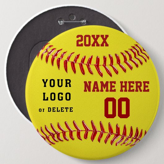 Große personalisierte button (Vorne & Hinten)