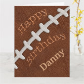 GROSSE Personalisierte Fußball-Geburtstagskarten I Karte (Gelbe Blume)