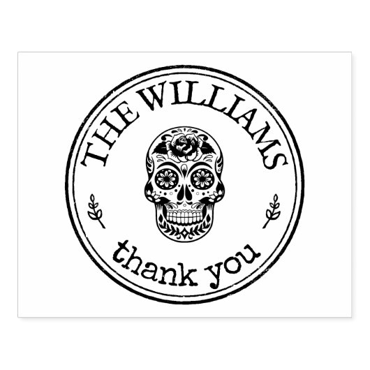 Große Personalisierte Halloween-Zuckerkulptur Gummistempel (Prägung)