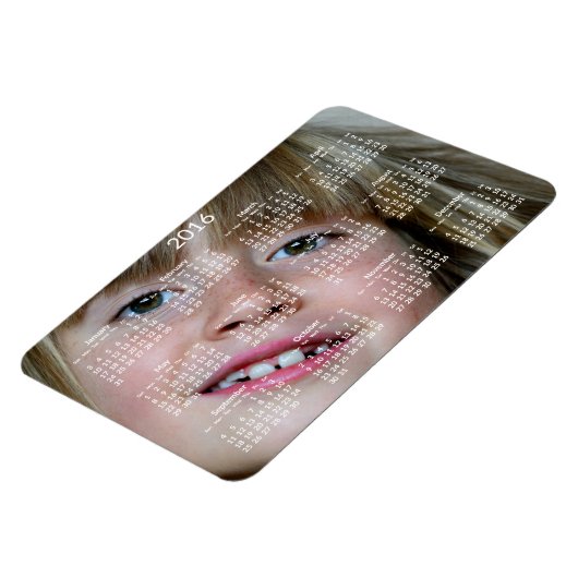 Große Personalisierte Kalender - Flexible Magnet 2 (Linke Seite)
