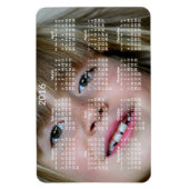 Große Personalisierte Kalender - Flexible Magnet 2 (Vertikal)