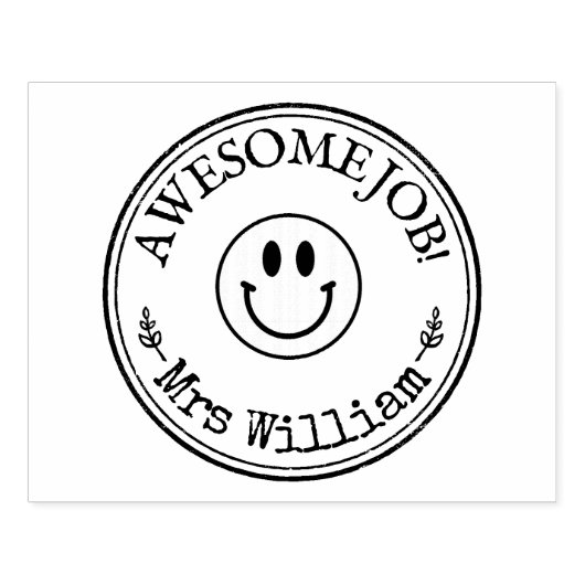 Große Personalisierte Lehrerin Phantastische Arbei Gummistempel (Prägung)