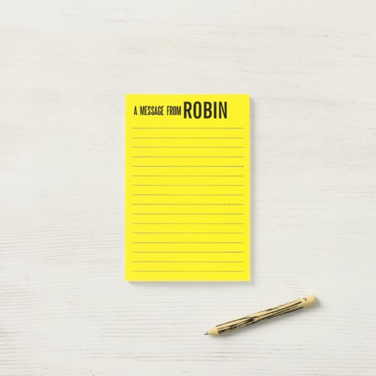 Große personalisierte Post-Itanmerkungen Post-it Klebezettel (Auf Schreibtisch)