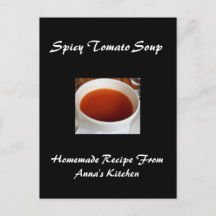 Große Personalisierte Rezeptionskarten Postkarte