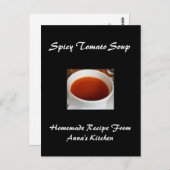 Große Personalisierte Rezeptionskarten Postkarte (Vorne/Hinten)