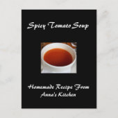 Große Personalisierte Rezeptionskarten Postkarte (Vorderseite)