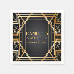 Große personalisierte Serviette des Gatsby