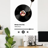 Große Personalisierte Vinyl Liebe Poster (Heimbüro)