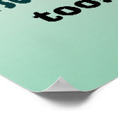 Große Persönlichkeit Poster (Ecke)